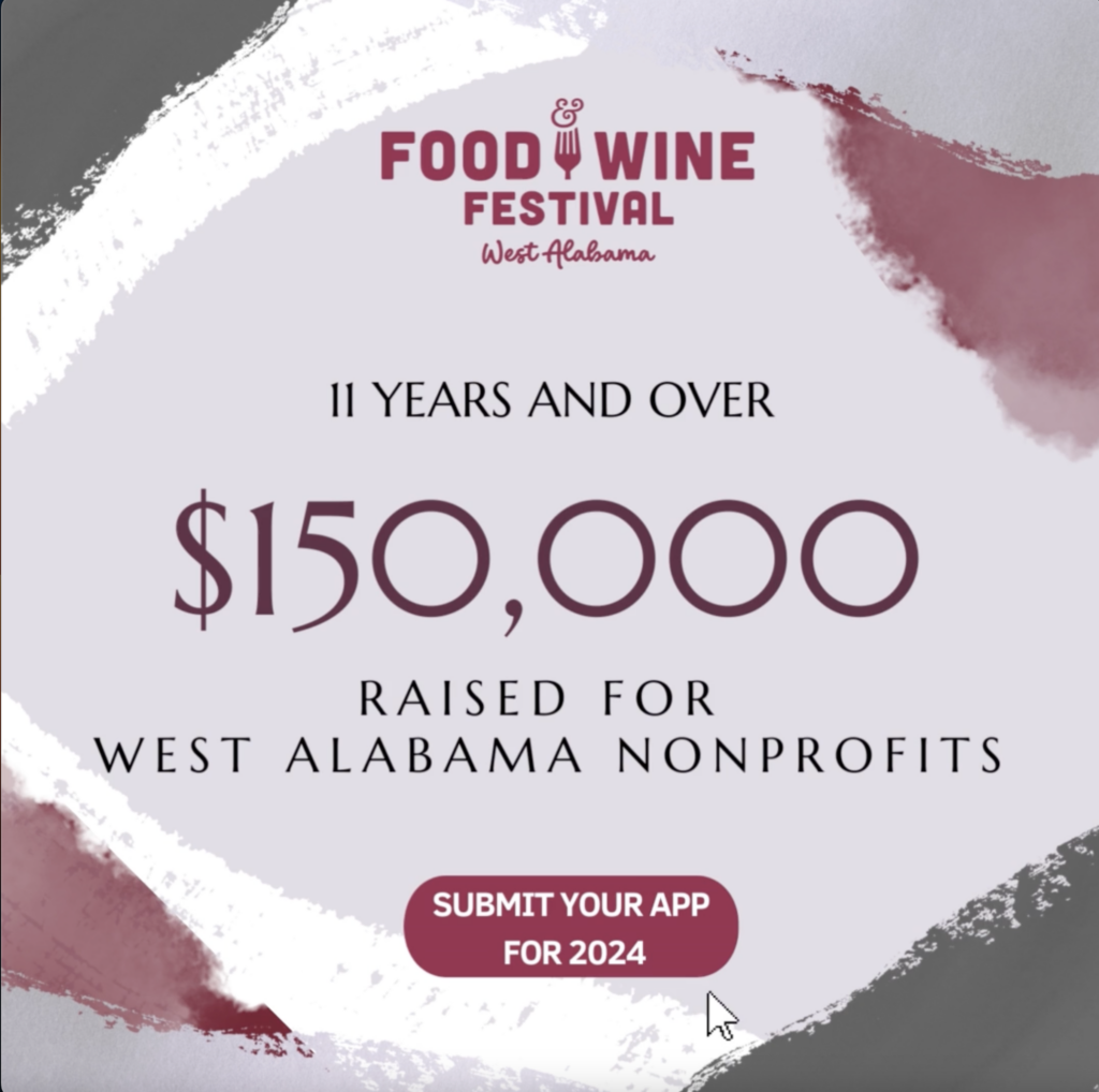 In 2023, the festival raised a record $40,000 for the West Alabama Food Bank. Now, the board is branching out and searching for multiple beneficiaries for next year’s event.